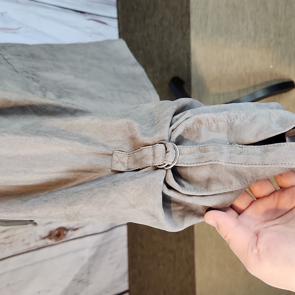 Staccato Dove Gray Shacket Duster Utility Jacket L - Picture 6 of 15